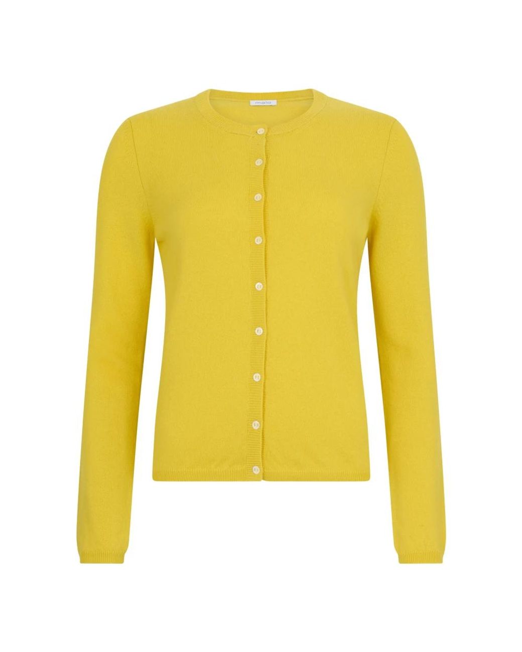 Malo Truien & Vesten ,Geel ,Kasjmier Cardigan in het Yellow