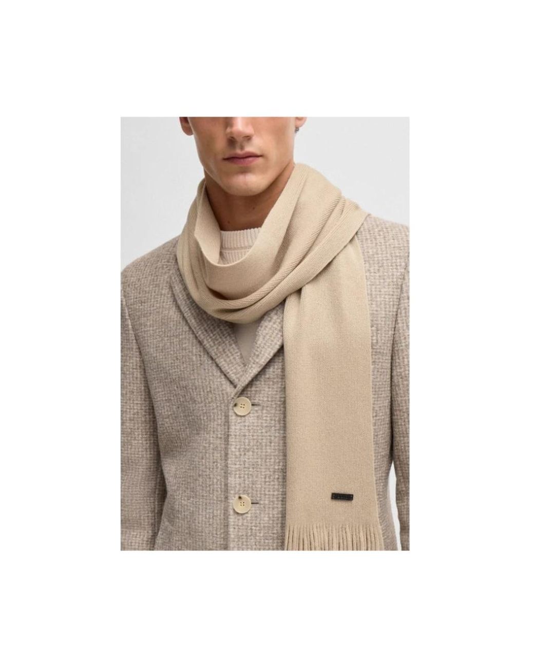 Boss Natural Winter Scarves for men