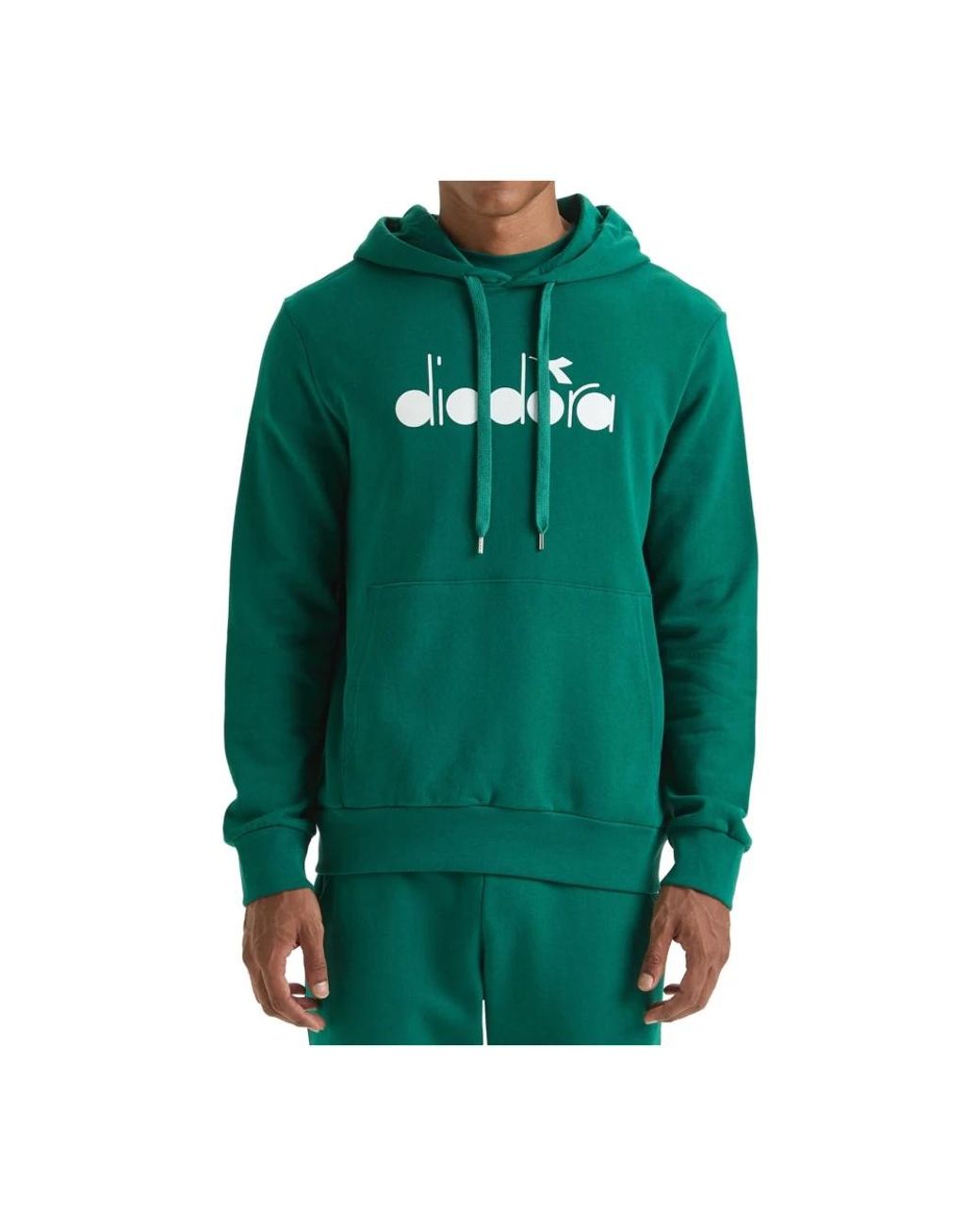 Diadora Green Hoodies for men