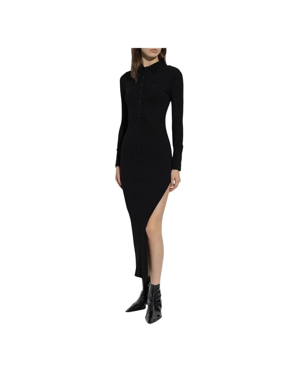 Courreges Black Knitted Dresses