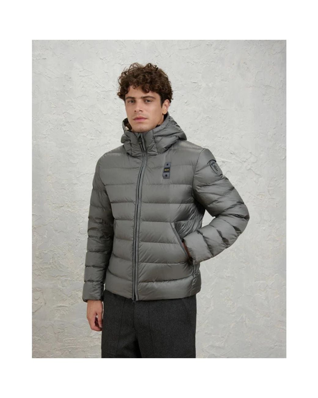 Winter Jackets Blauer pour homme en coloris Gray