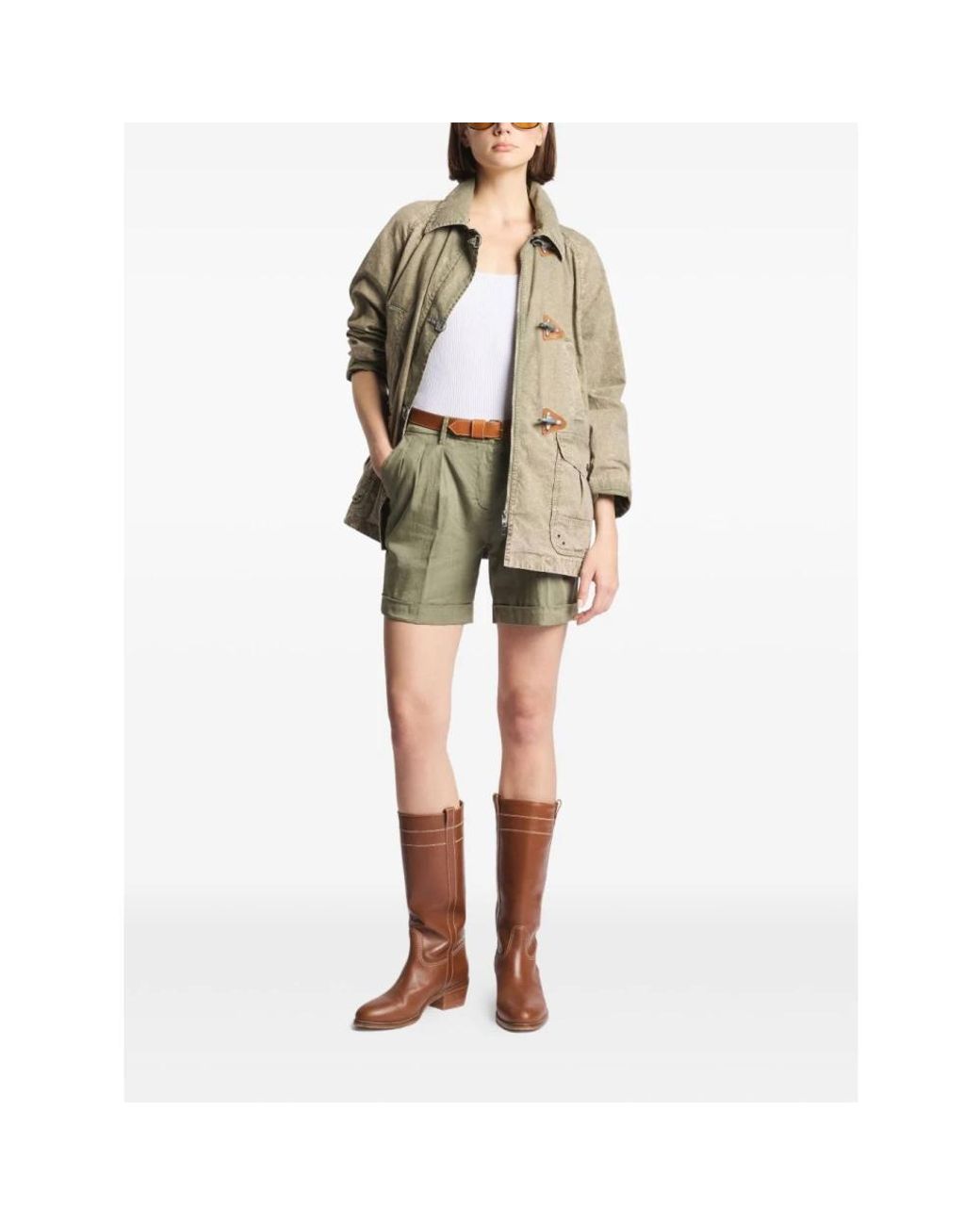 Fay Green Casual Shorts