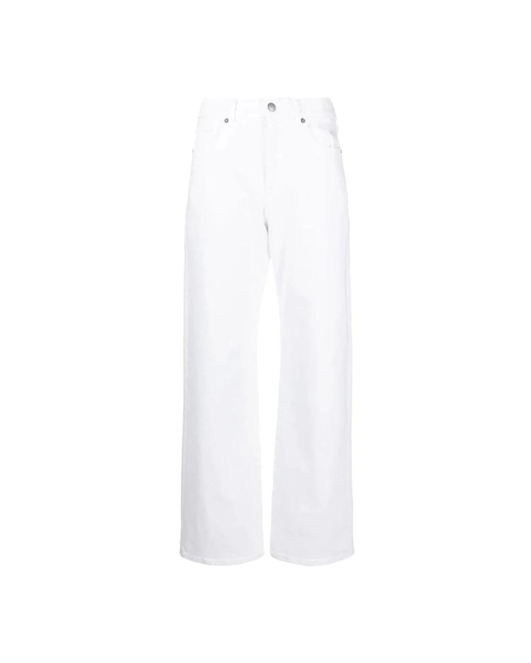 P.A.R.O.S.H. White Straight Fit Jeans