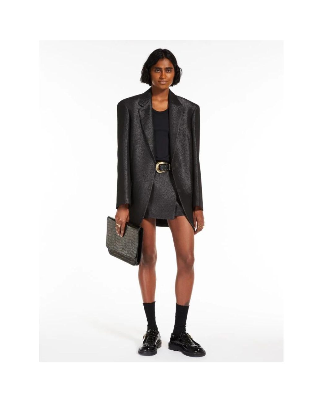 Sportmax Black Sleeveless Tops