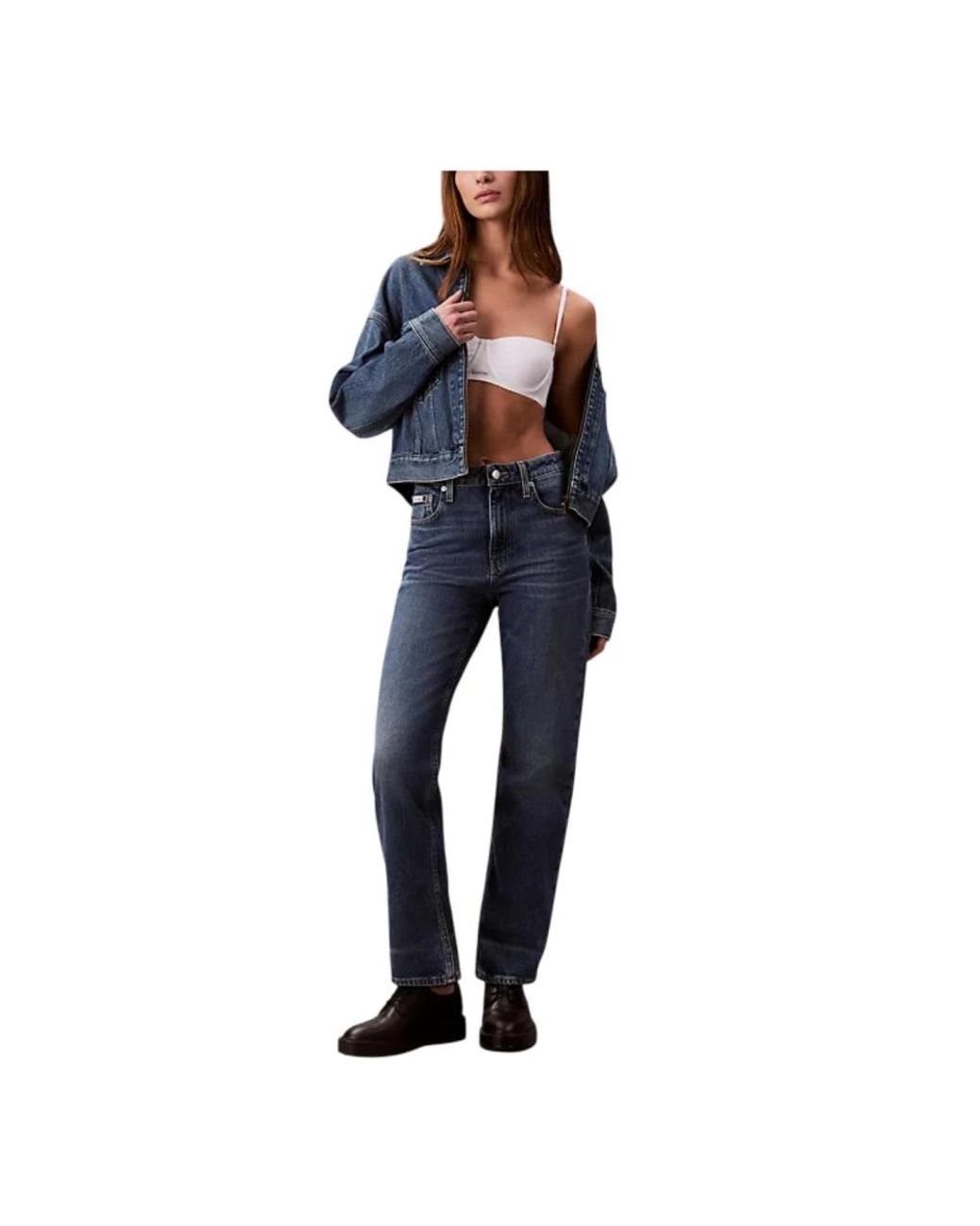 Calvin Klein Blue Straight Jeans