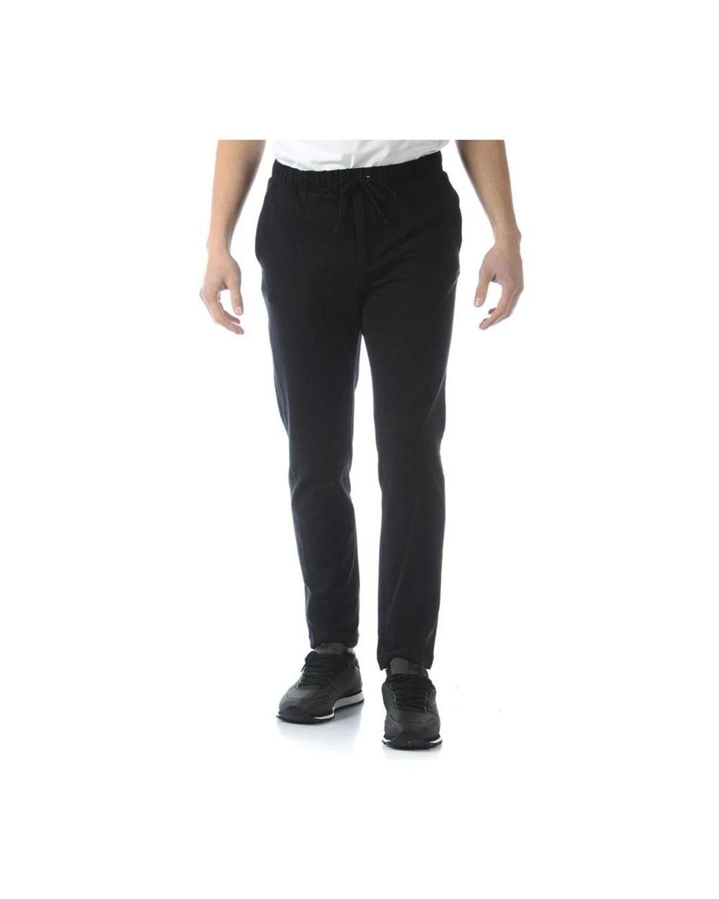 Daniele Alessandrini Black Slim-Fit Trousers for men