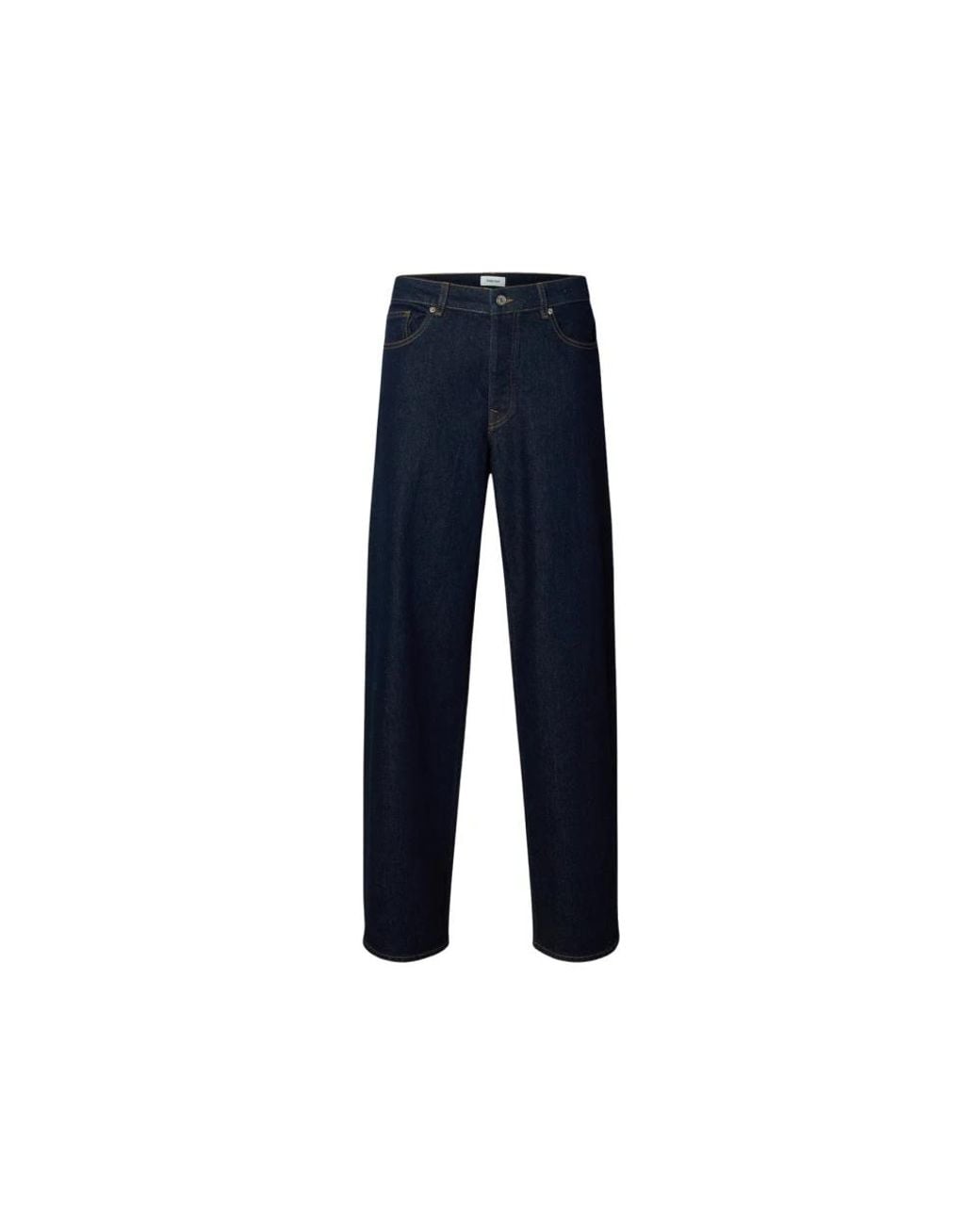 SELECTED Blue Loose Fit Jeans for men