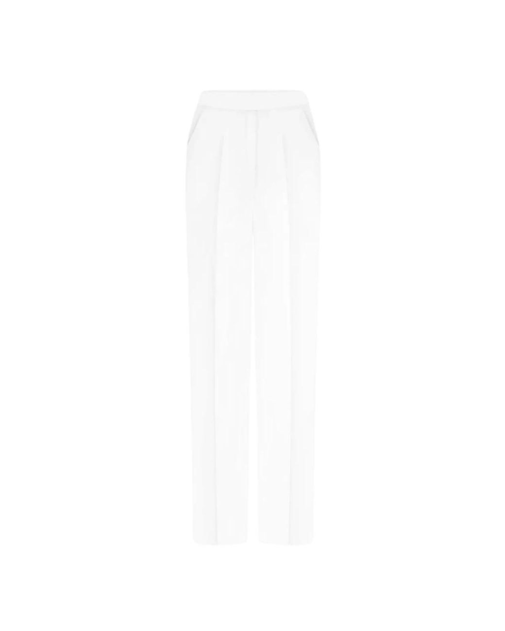 Nue White Slim-Fit Trousers