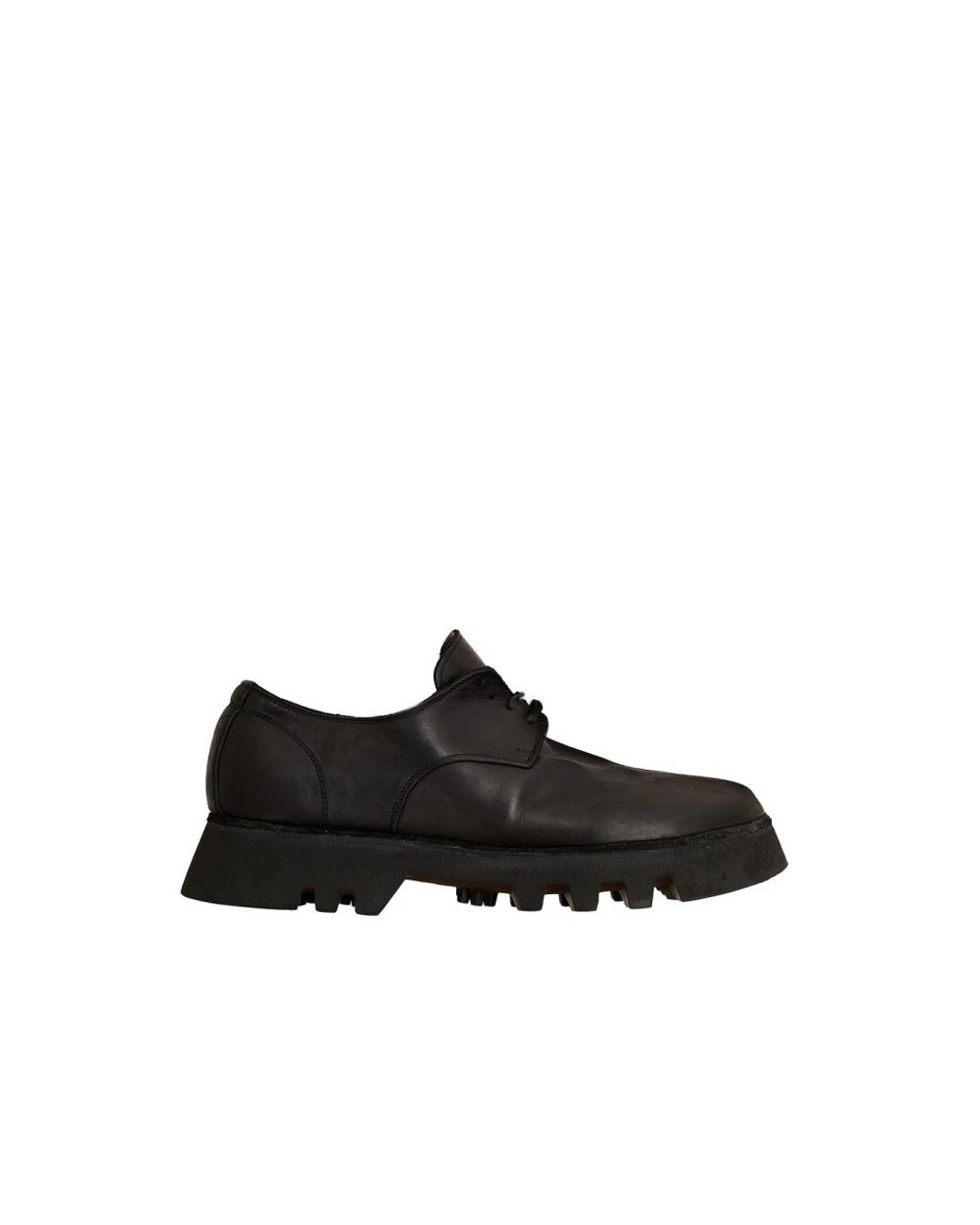 Guidi Black Zoomorphic Derby Shoe for men