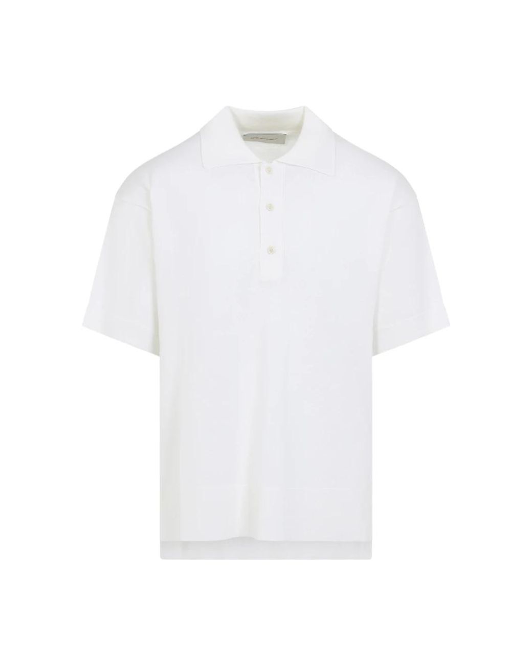 AMI Tops ,Wit ,Wol Wool Silk Polo in het White voor heren