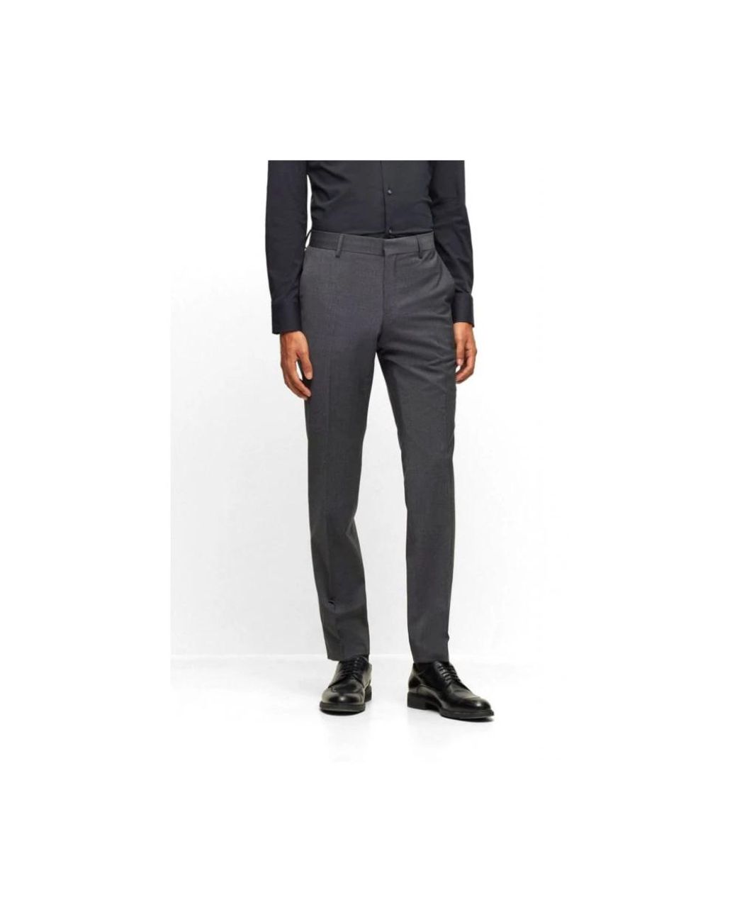 Boss Blue Suit Trousers for men