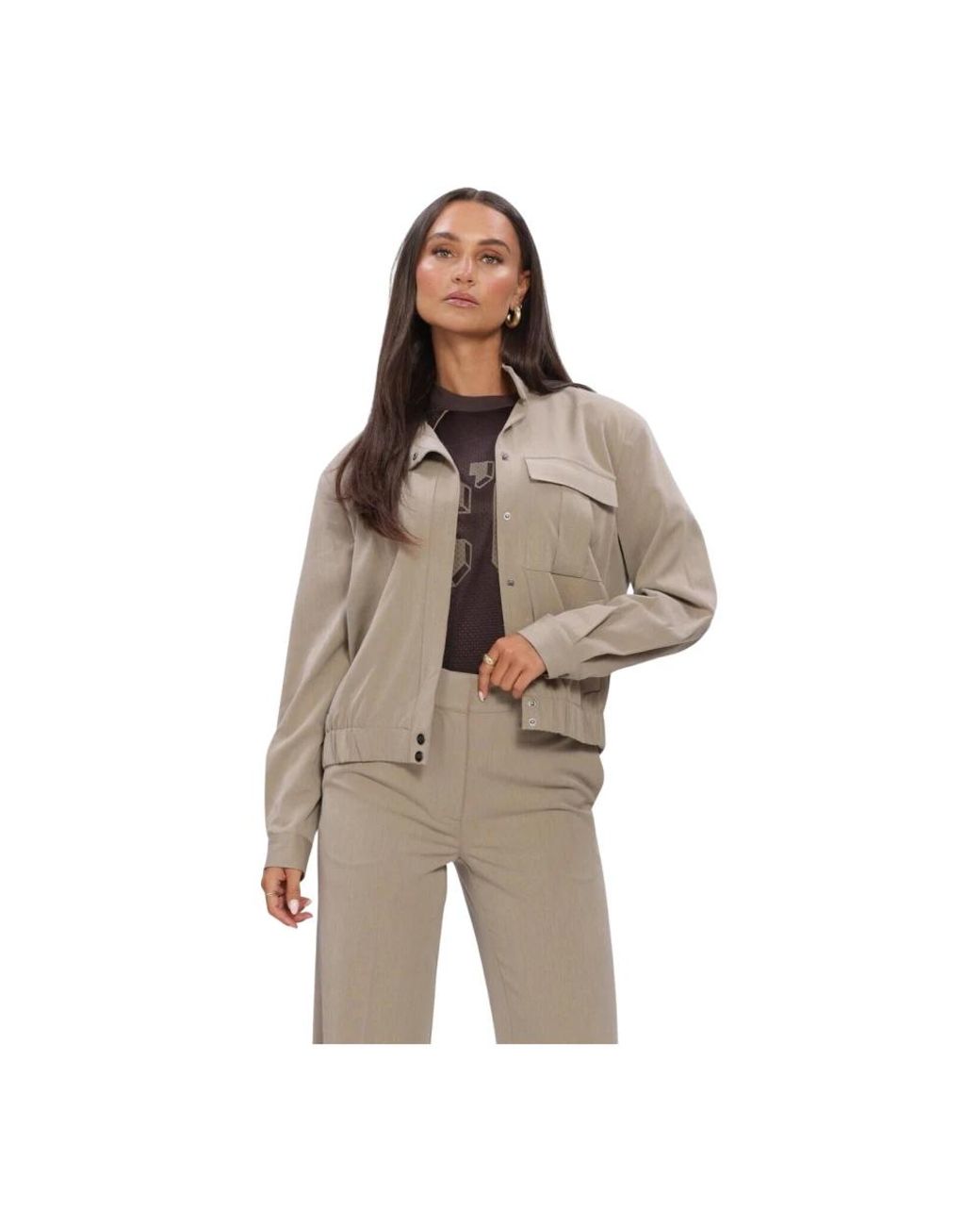 co'couture Eminacc Jas in het Brown