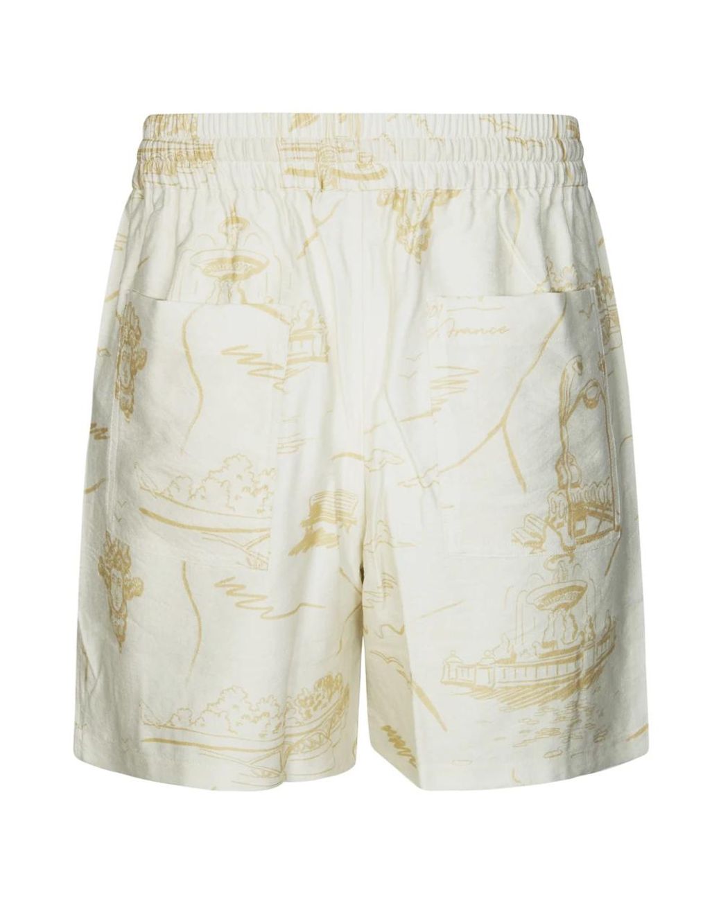 Maison Kitsuné White Casual Shorts for men