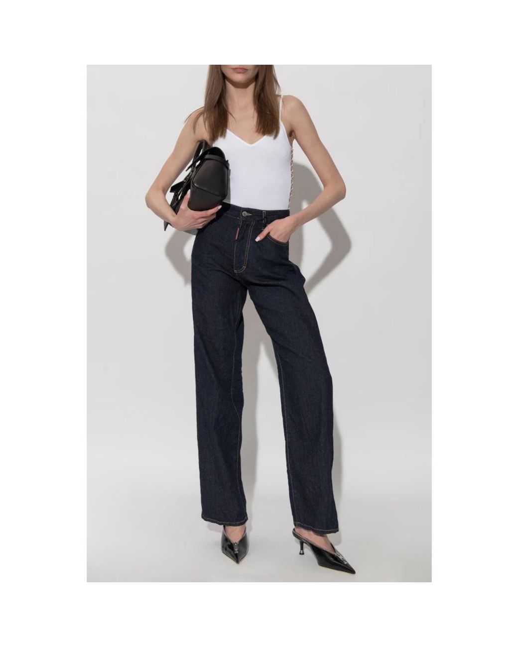 DSquared² Blue Straight Jeans