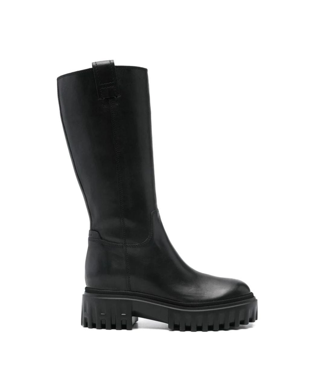 Hogan Black High Boots