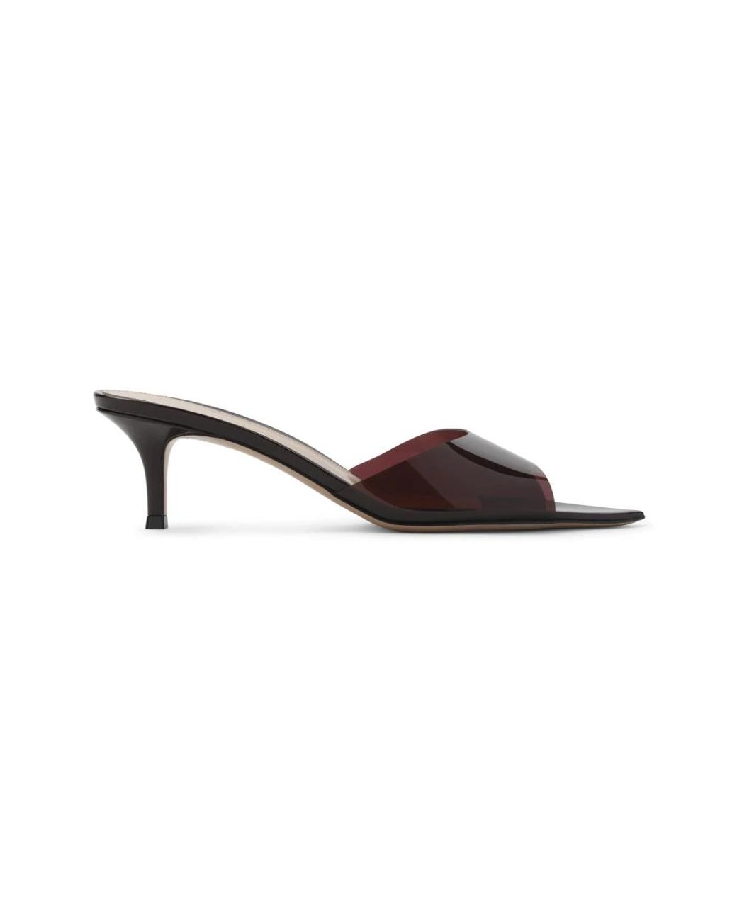 Gianvito Rossi Brown Heeled Mules