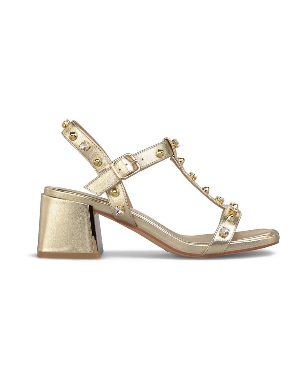 Alma En Pena. Metallic High Heel Sandals