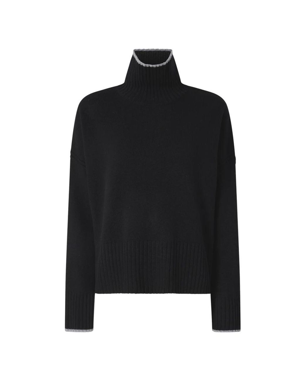 Pinko Truien & Vesten ,Zwart ,Wol Falkland Truien in het Black