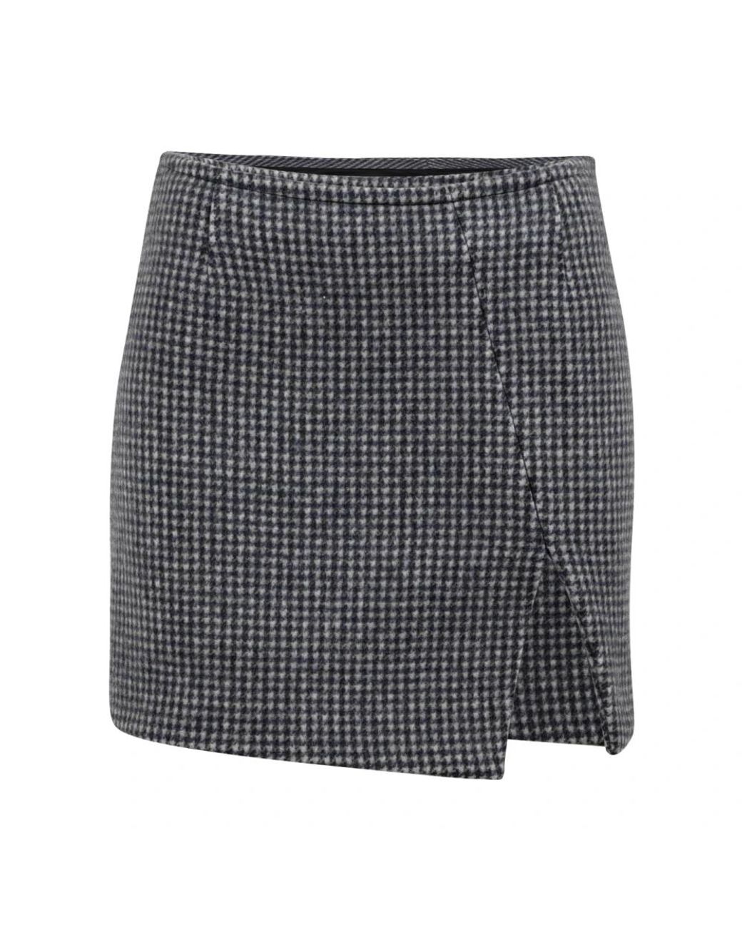 Douuod Woman Gray Short Skirts