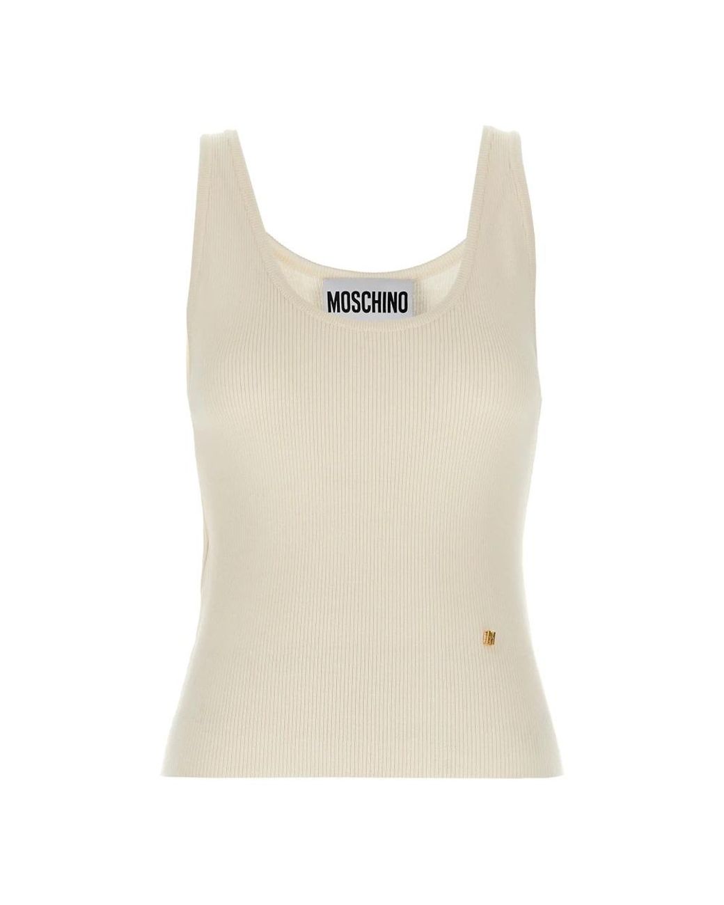 Moschino Natural Sleeveless Tops