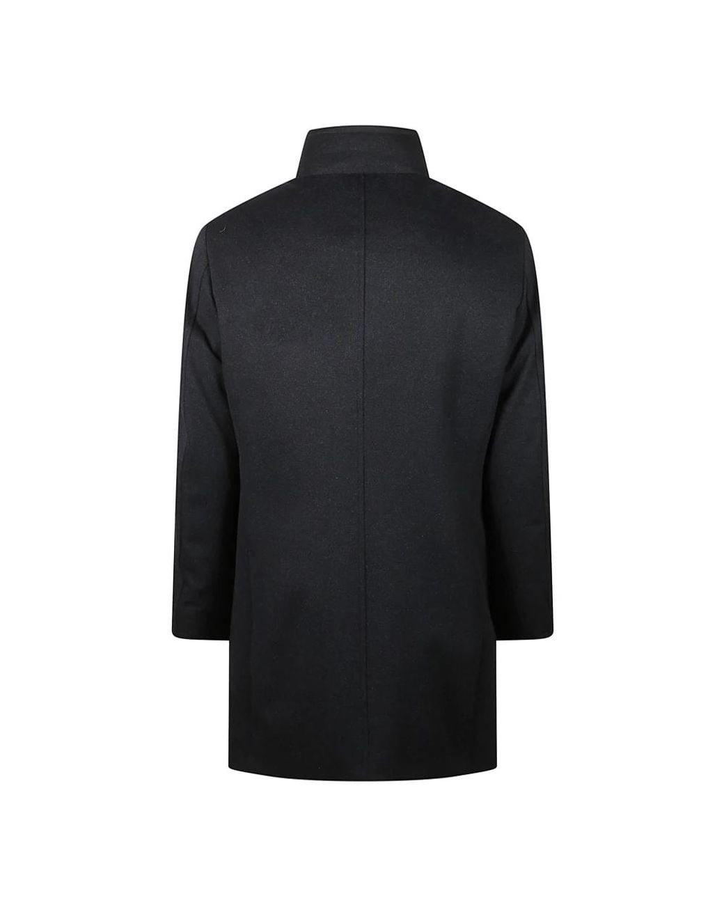 Moorer Black Single-Breasted Coats for men