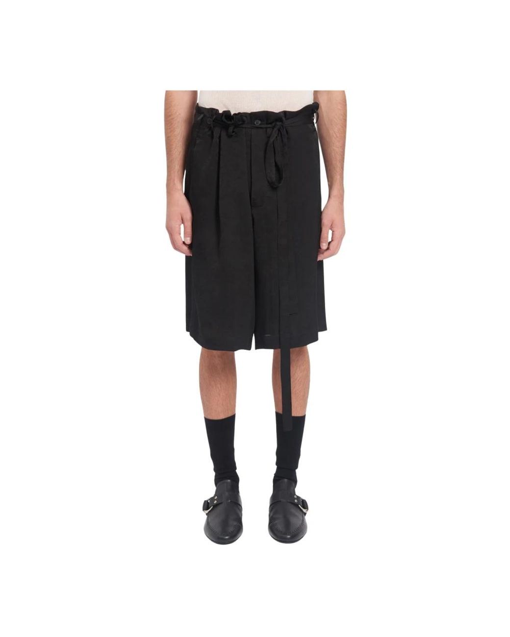 Ann Demeulemeester Black Casual Shorts for men