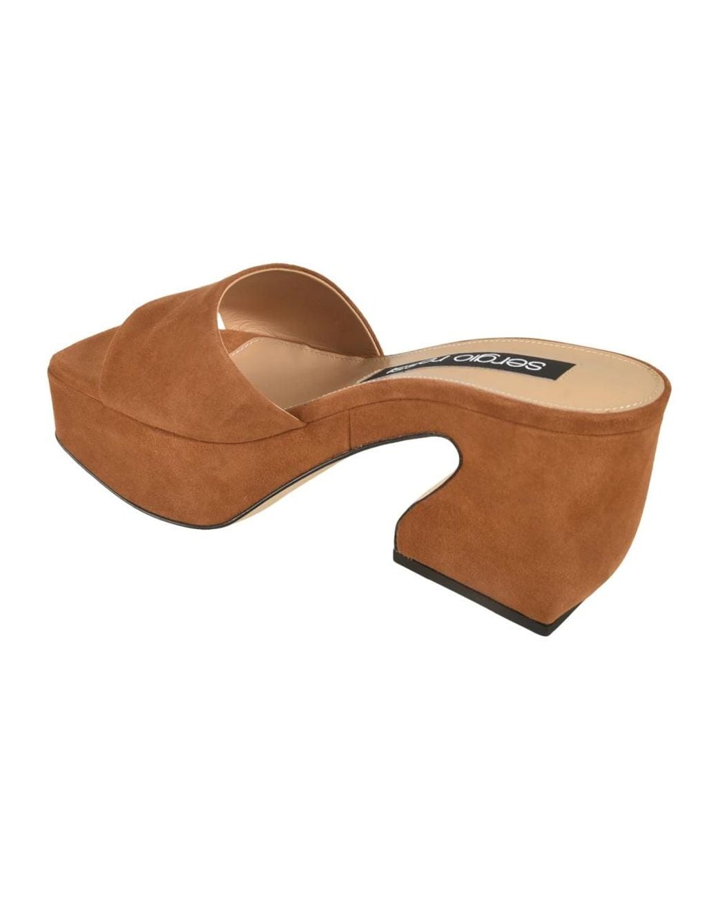 Sergio Rossi Brown Heeled Mules