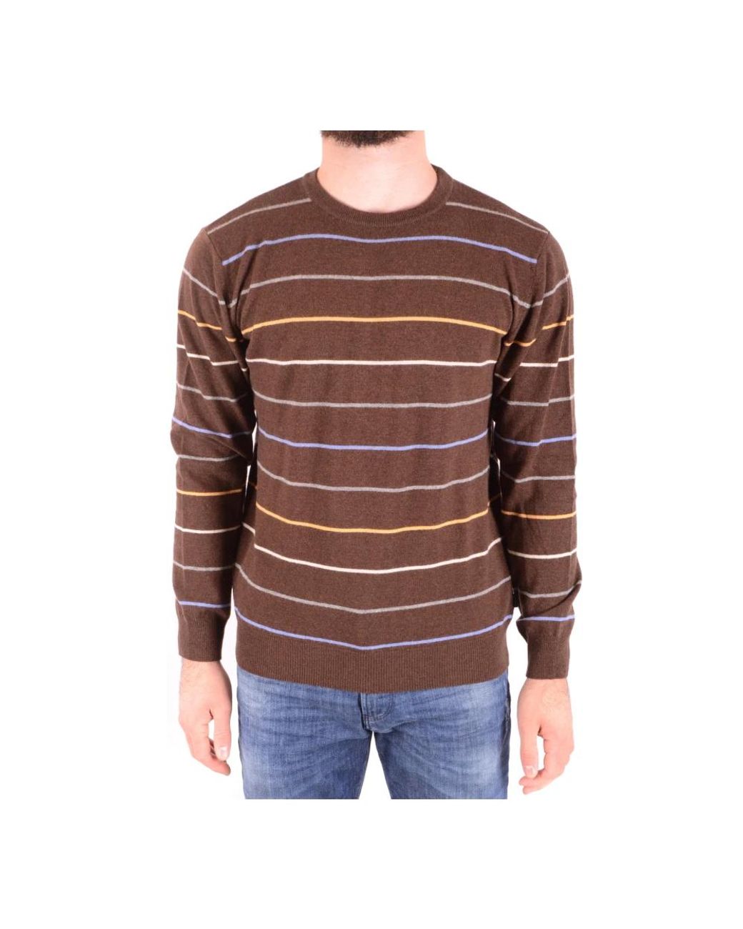 Gant Rundhals-Ausschnitt Strickware in Brown für Herren