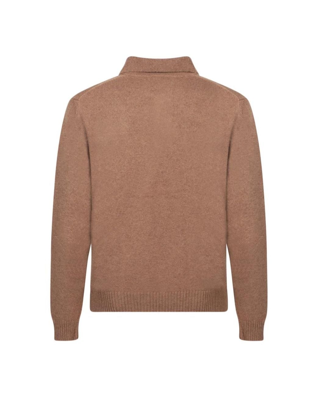 Zanone Brown Polo Shirts for men