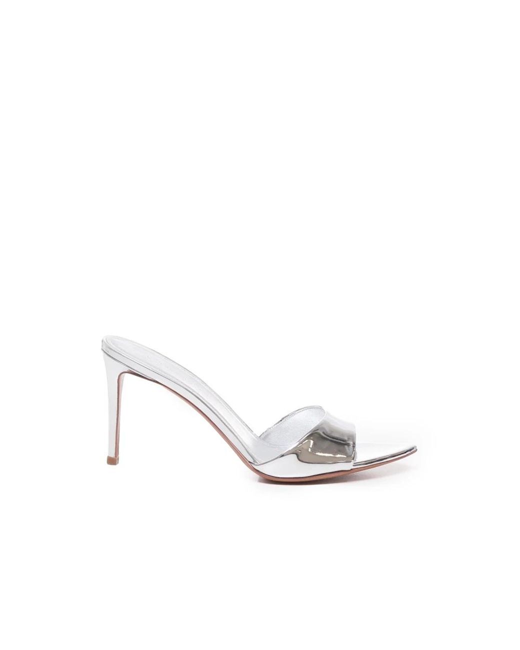 Giuliano Galiano White Heeled Mules
