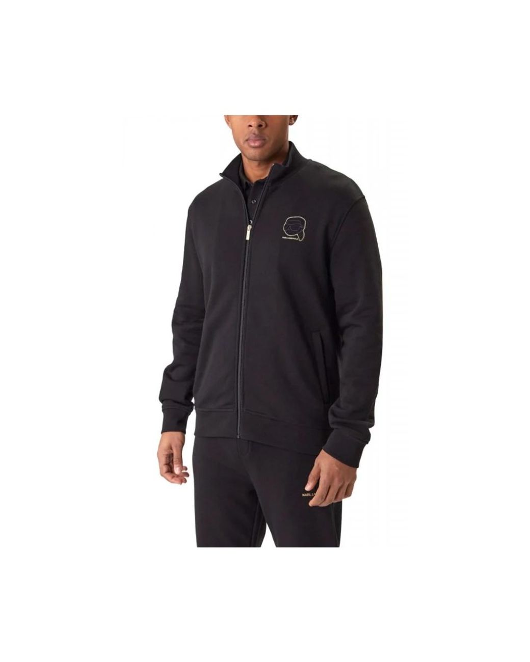 Karl Lagerfeld Sweat Zip Jacket in het Black voor heren