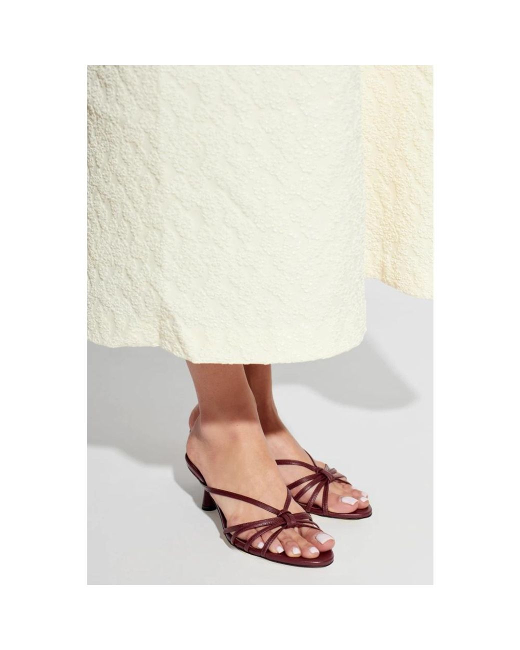 Aeyde Red Heeled Mules