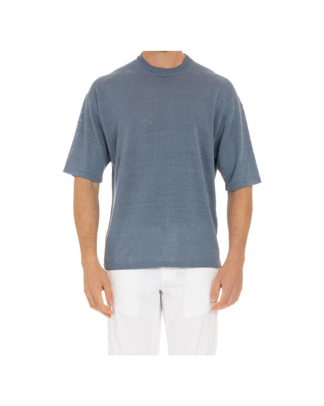 Roberto Collina Round-Neck Strickwaren in Blue für Herren