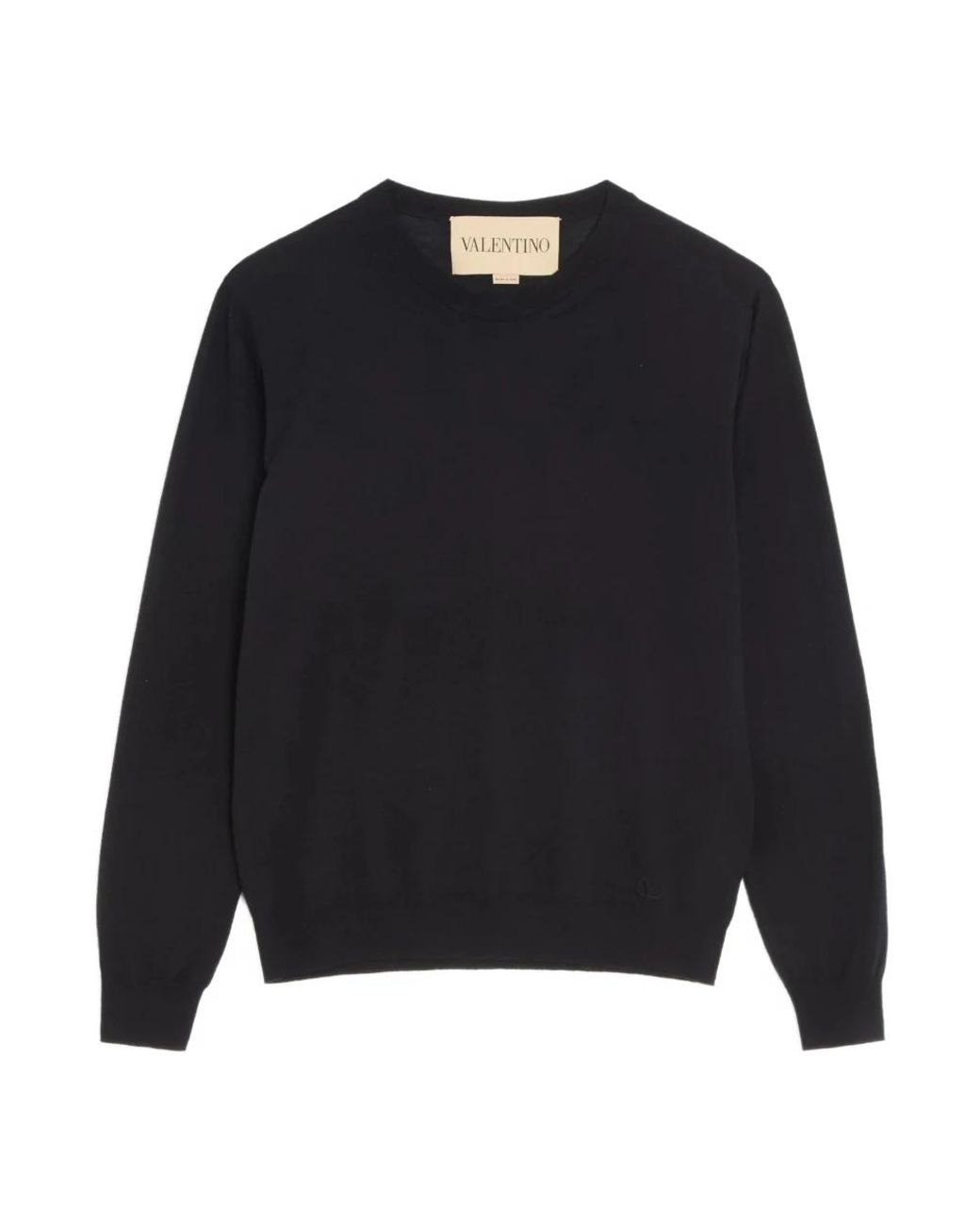 Valentino Blue Round-Neck Knitwear for men