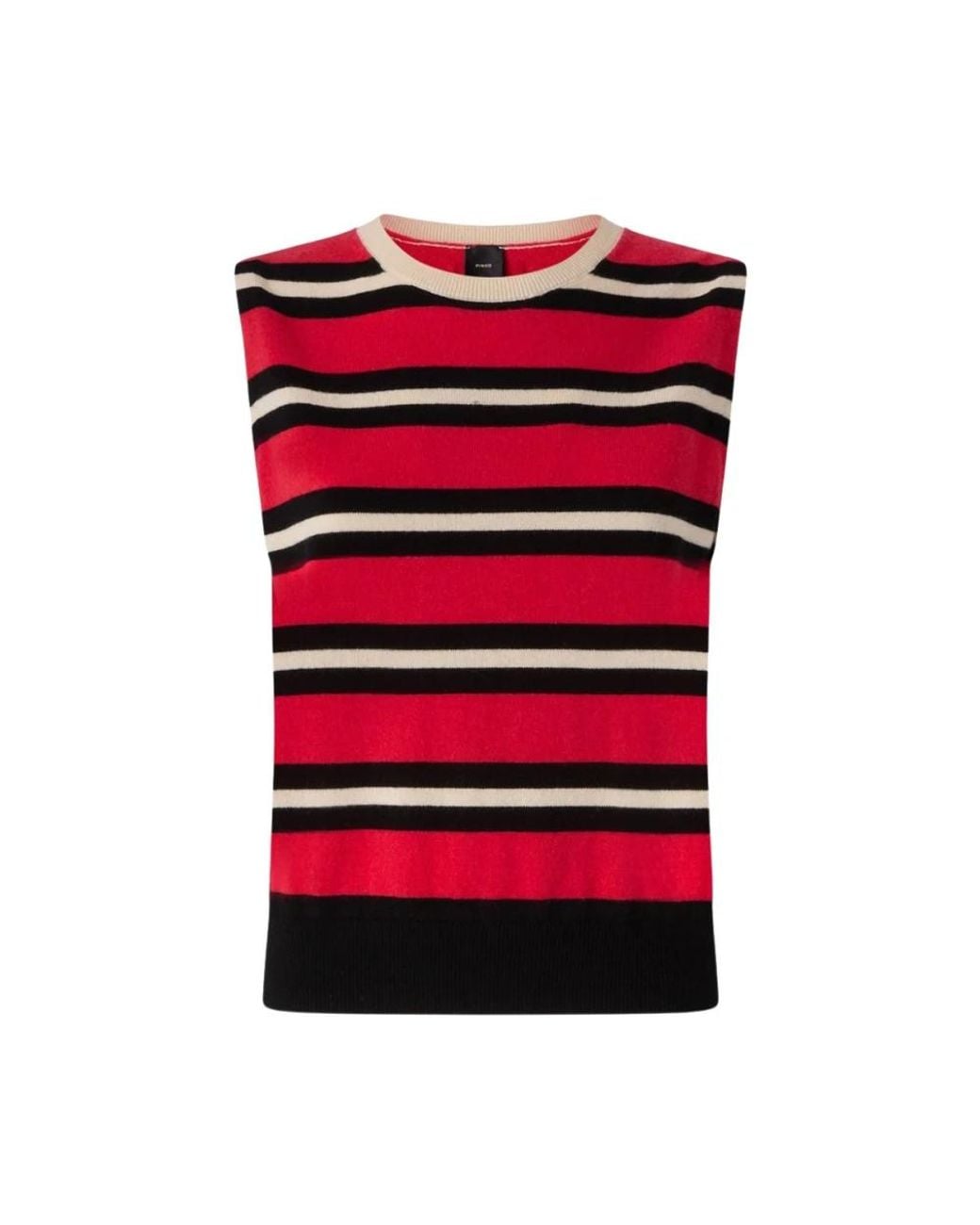 Pinko Red Round-Neck Knitwear