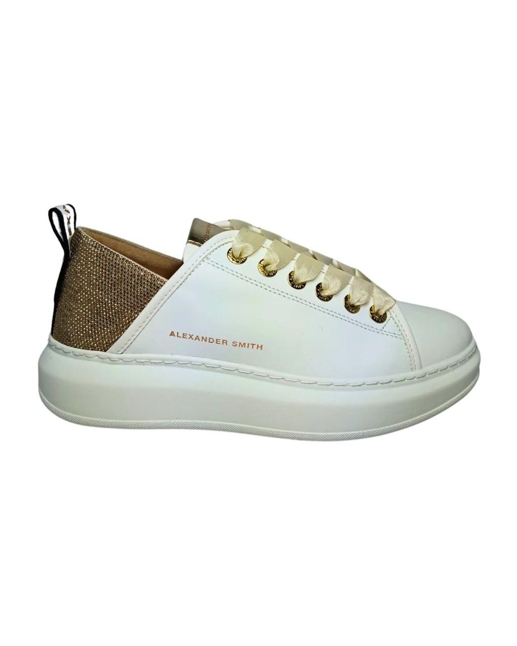 Alexander Smith Green Leather Sneaker