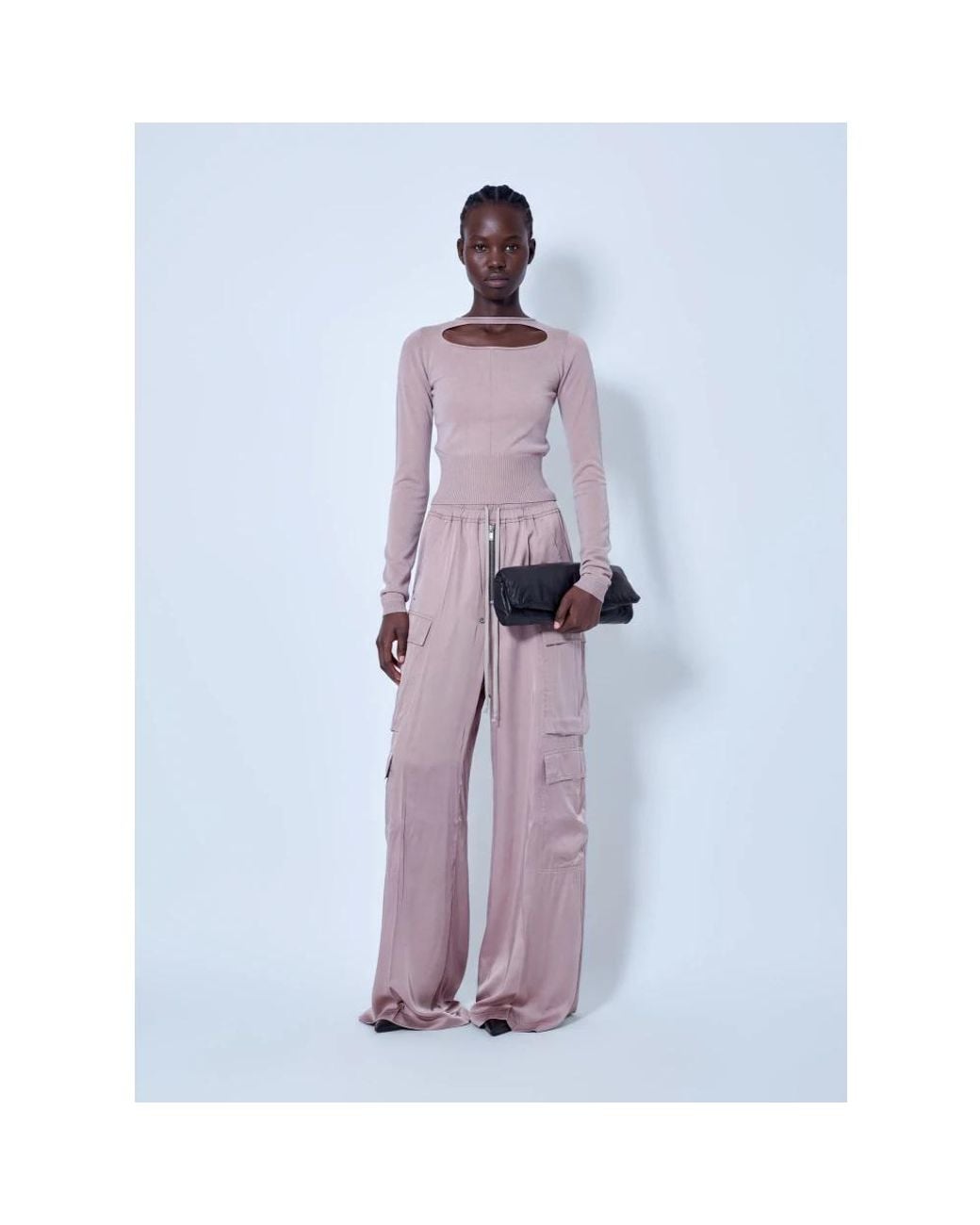 Rick Owens Purple Round-Neck Knitwear