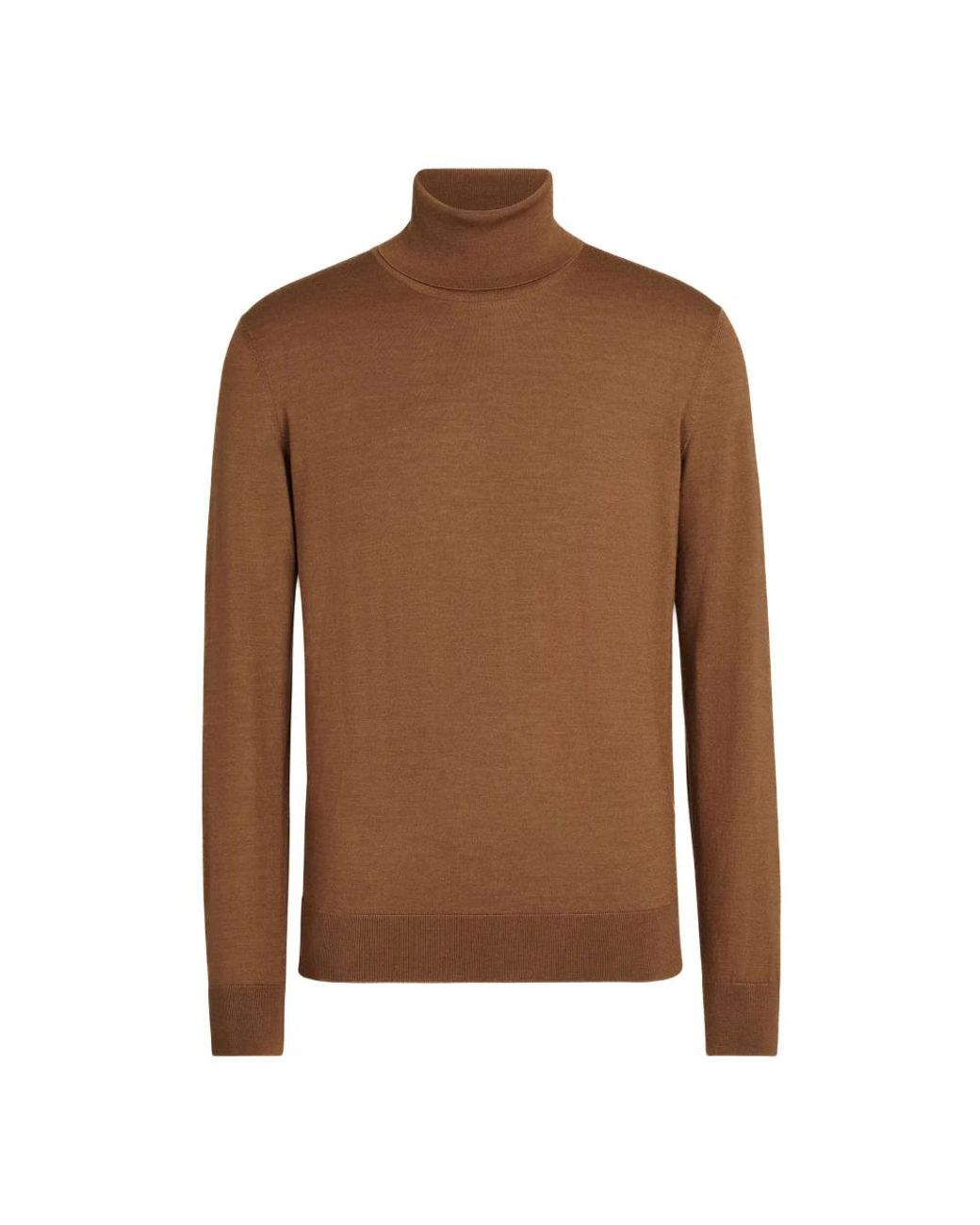 Zegna Brown Cashmere Knitwear for men