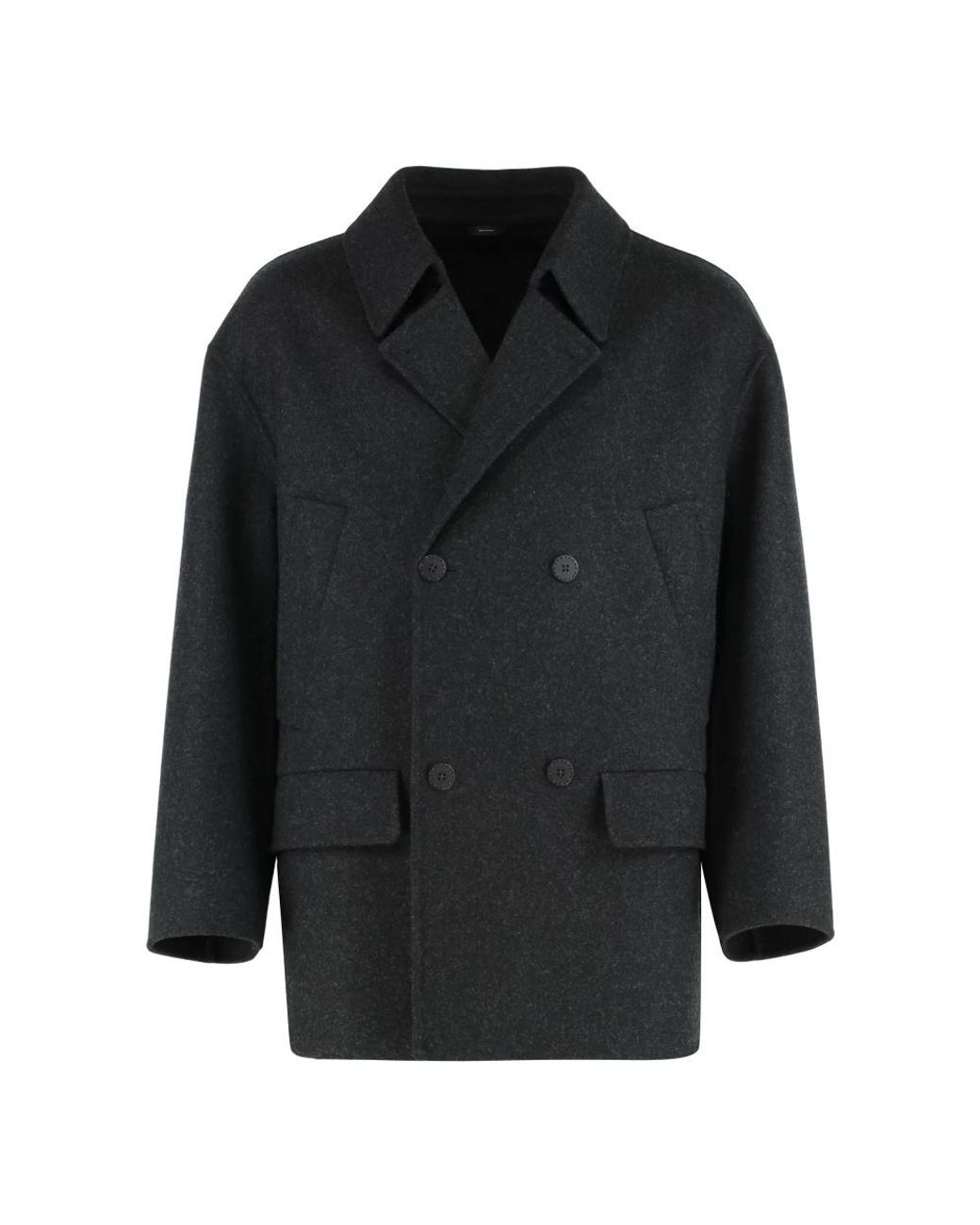 Fendi Black Double-Breasted Coats for men