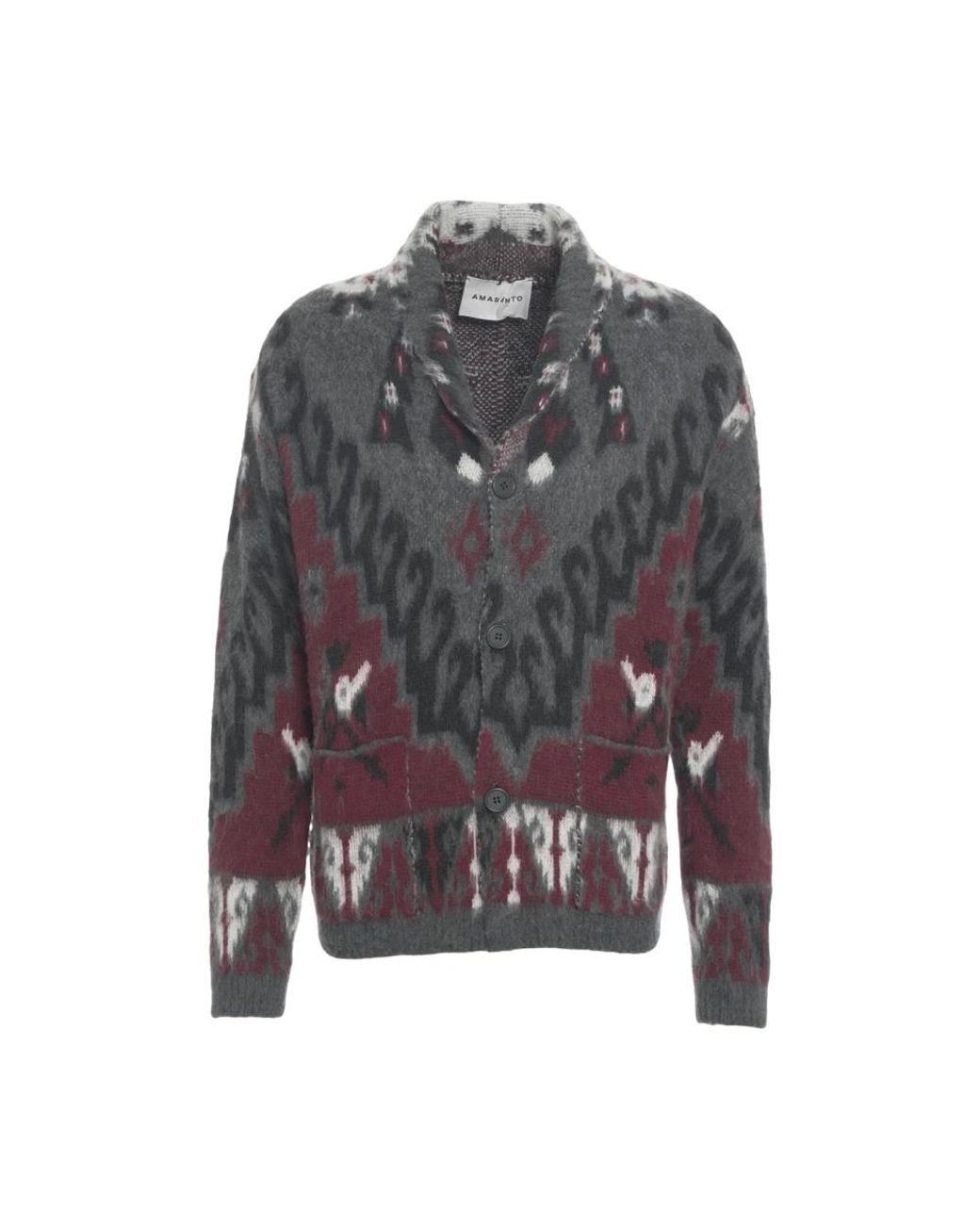 Cardigans Amaranto de hombre de color Gray