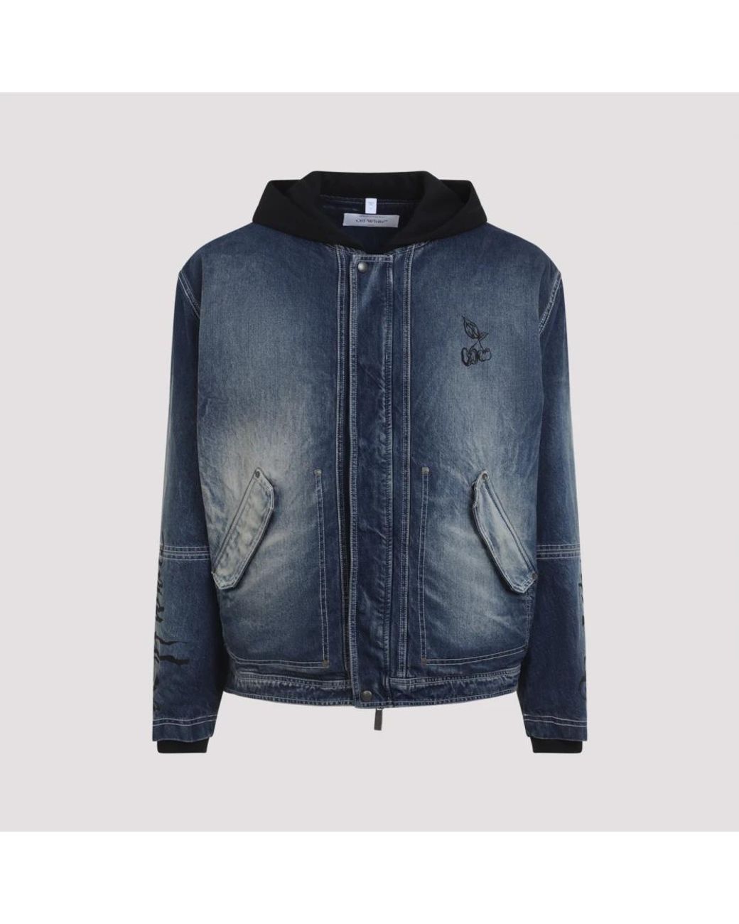 Off-White c/o Virgil Abloh Blue Denim Jackets for men