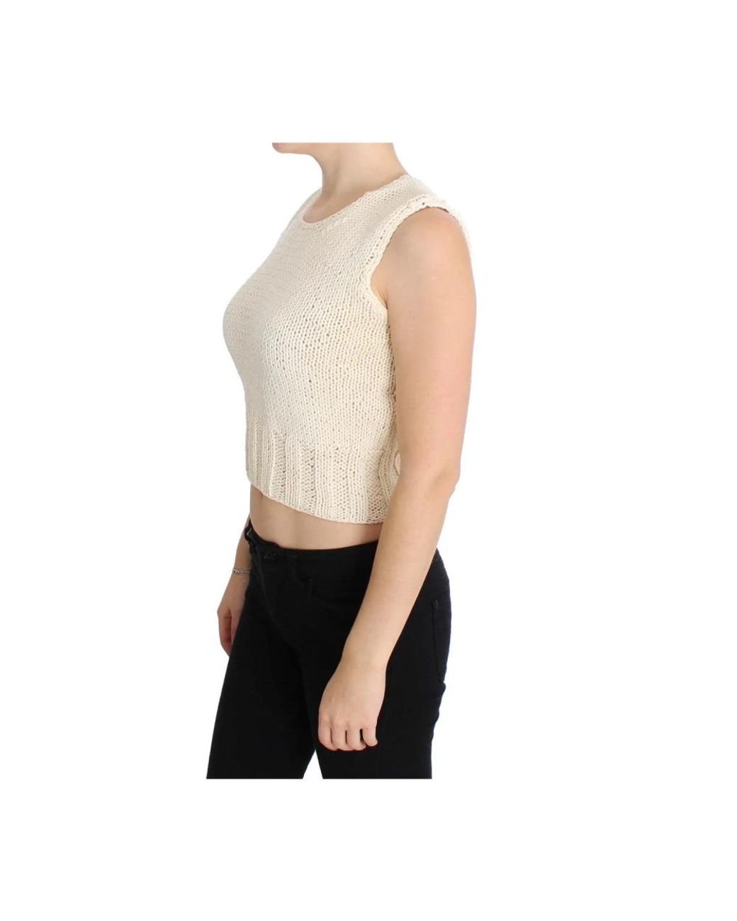 Pink Memories Natural Round-Neck Knitwear