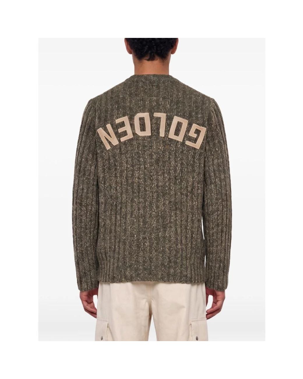 Golden Goose Deluxe Brand Green Round-Neck Knitwear for men