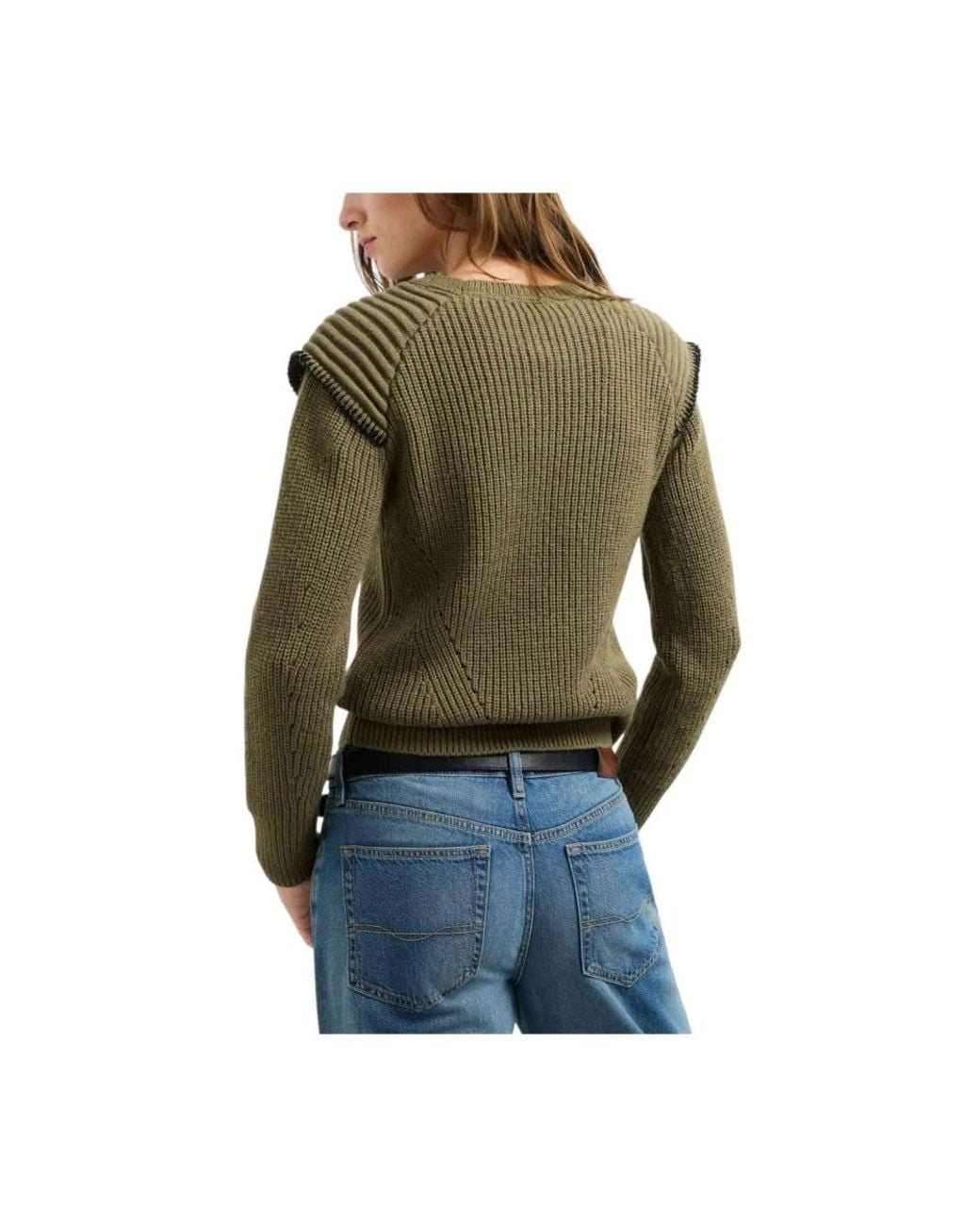 Pepe Jeans Green Round-Neck Knitwear
