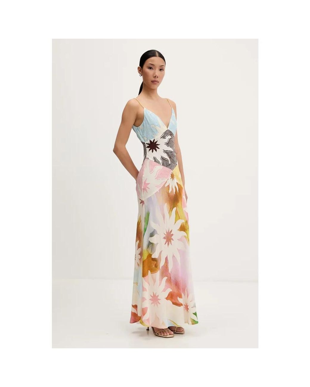 Maxi Dresses di Never Fully Dressed in Metallic
