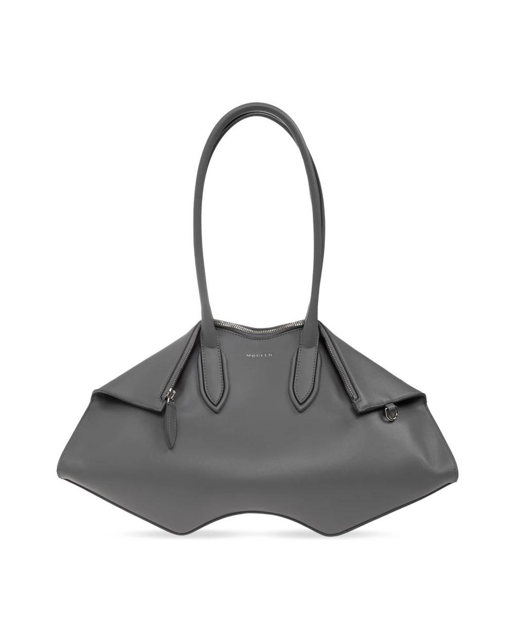 McQueen Gray Manta Bag