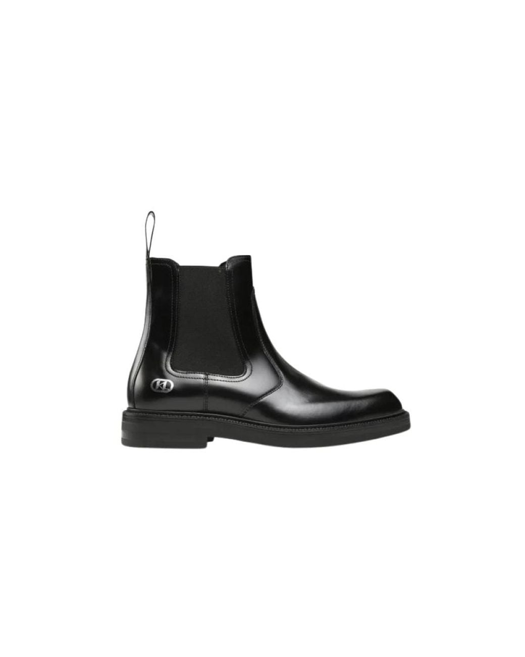 Karl Lagerfeld Black Chelsea Boots for men