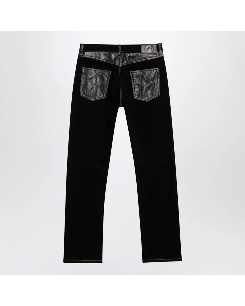Versace Black Straight Fit Jeans for men