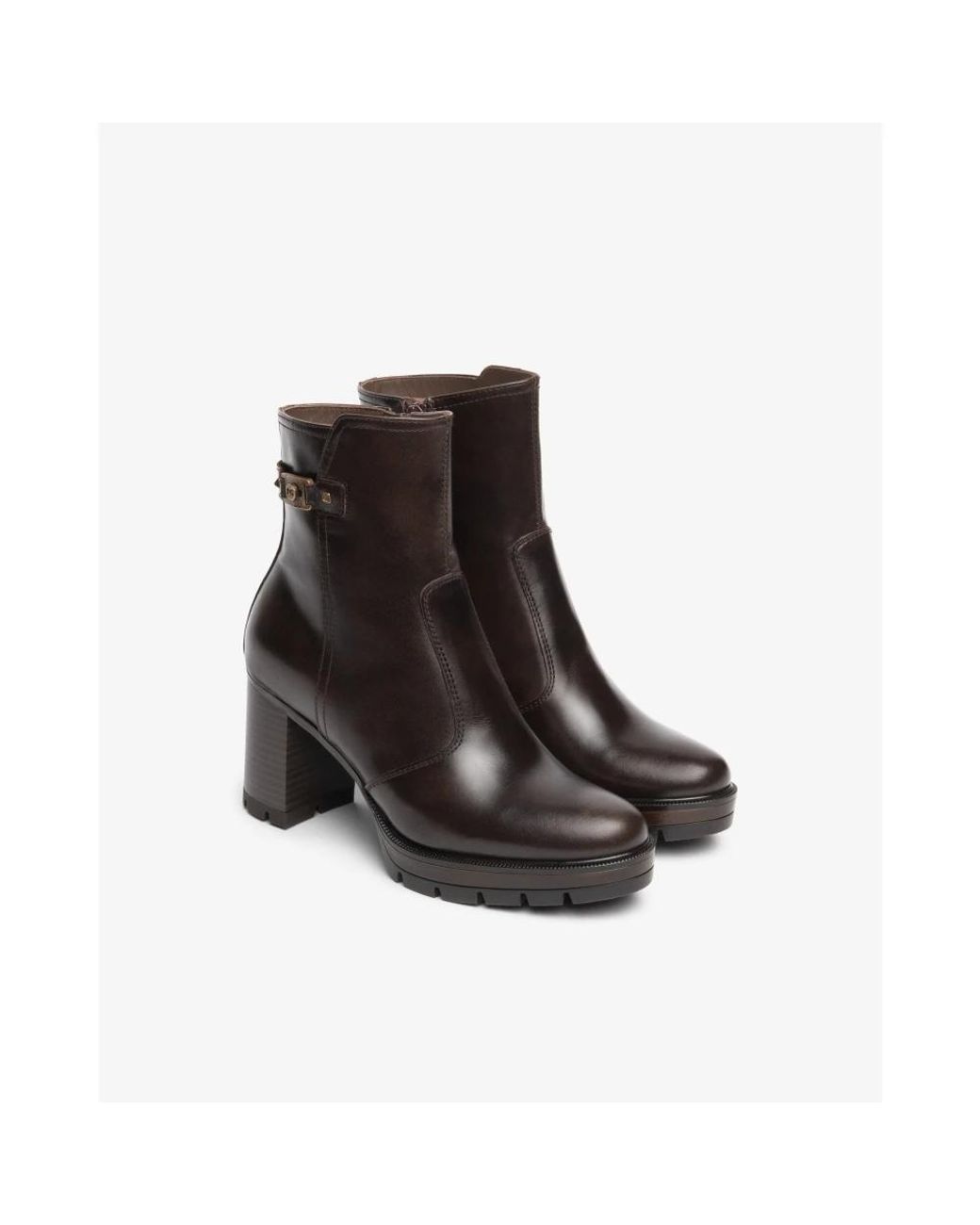 Nero Giardini Brown Heeled Boots
