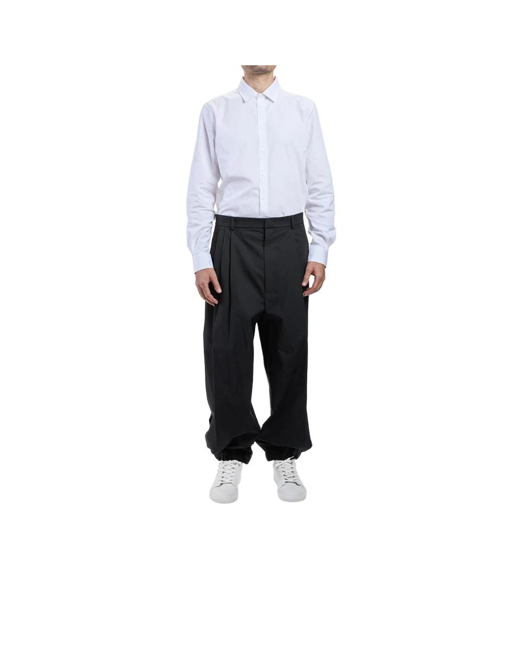 Moschino Black Wide Trousers for men